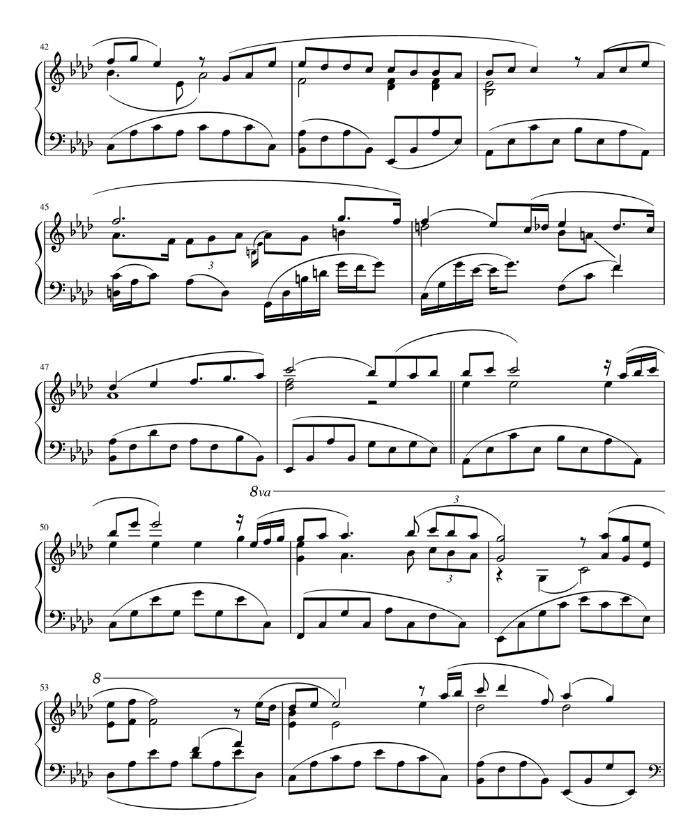 Sheet nhạc Kiss The Rain 4